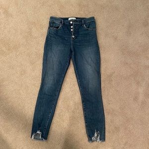 Abercrombie & Fitch high rise super skinny ankle jeans